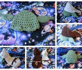 Star Wars Jedi Yoda Infant Portrait Set or American Girl-type doll costume (size 0-3 months or 3-6 months)
