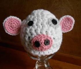 Lamb Infant Hat or American Girl-type doll hat (size 0-3 months, 3-6 months, or 6-12 months)
